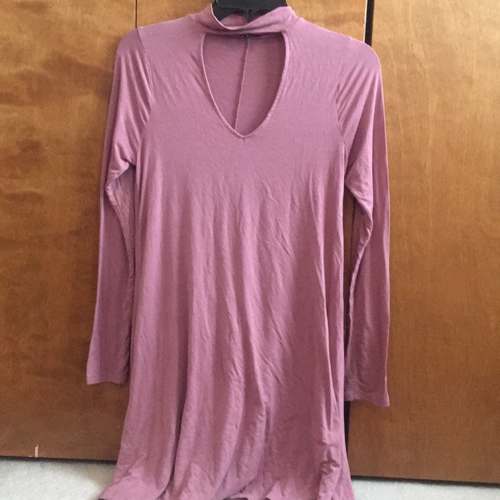 Pink choker dress